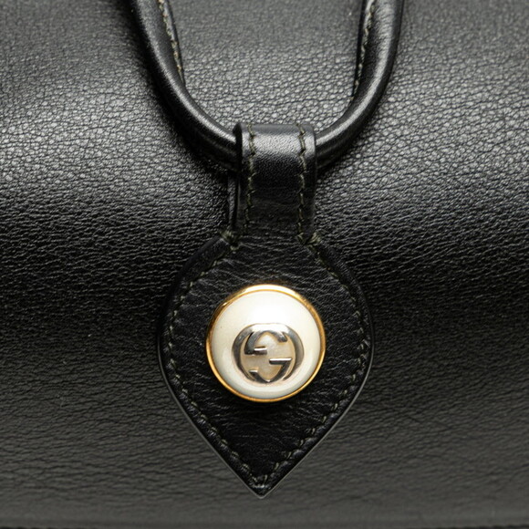 GUCCI Black Leather Backpack - Picture 7 of 10